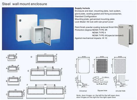 electrical enclosure size